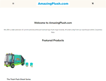 Tablet Screenshot of amazingplush.com